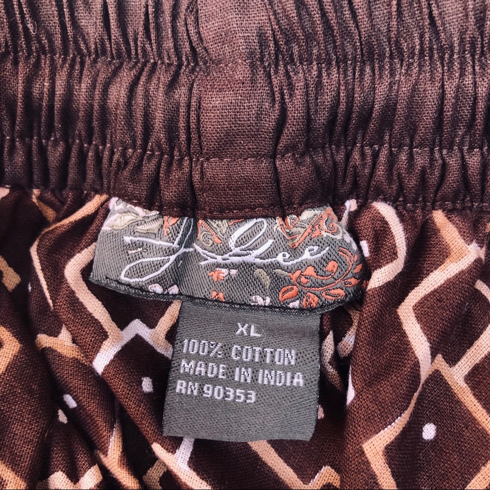 Pretty Patterned Drawstring Skirt Made In India - image 5